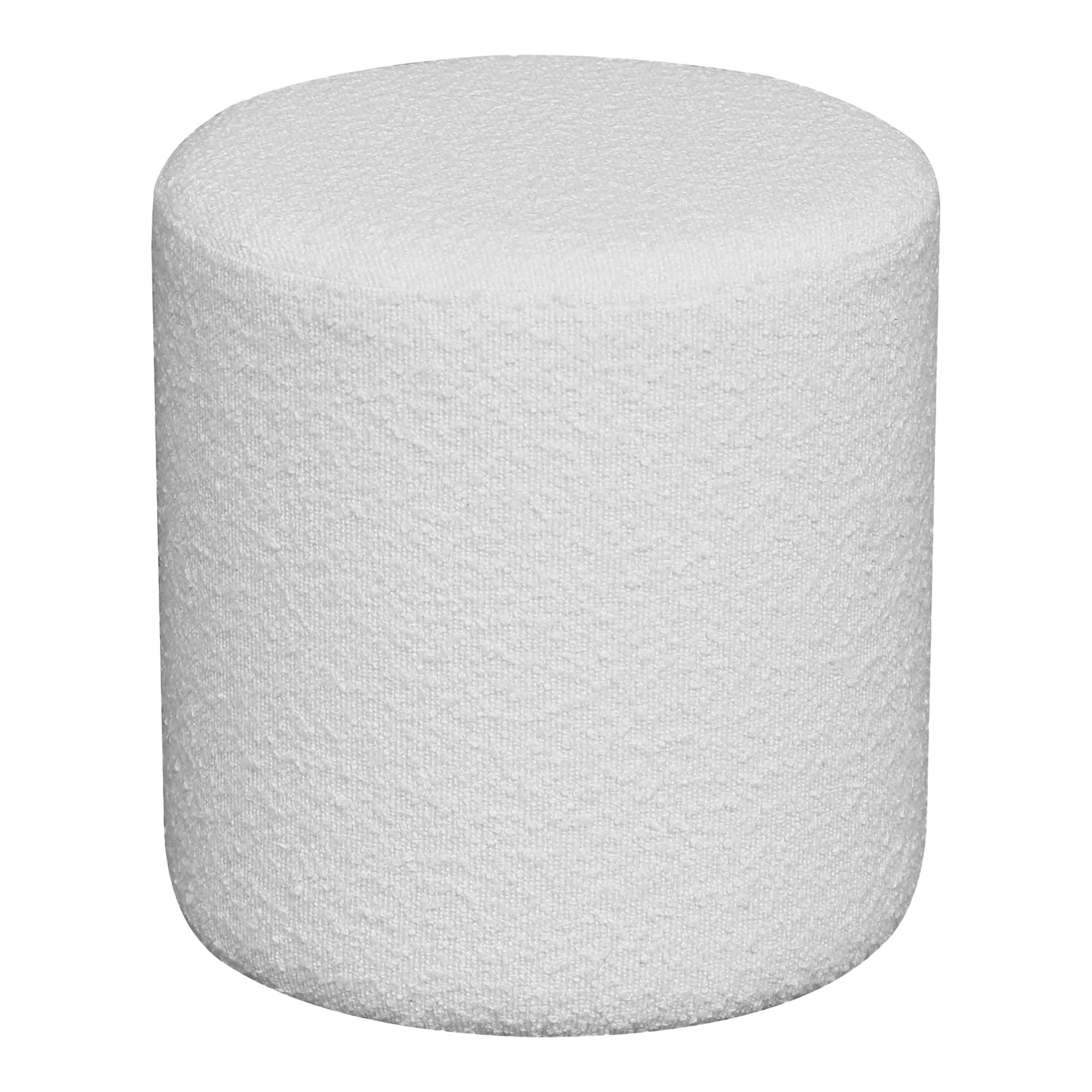 Ejbj – Pouf in Bouclé-Optik, Ø34x36 cm